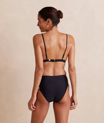 The Tie Belt High Leg Mid Rise Bottom - Sea Urchin