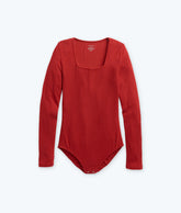 The Extra Soft Square Neck Day to Night Bodysuit - Lava