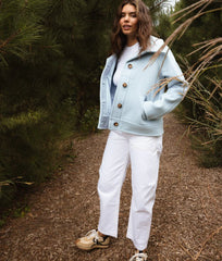 The Warmest Wool Short Coat - Frost
